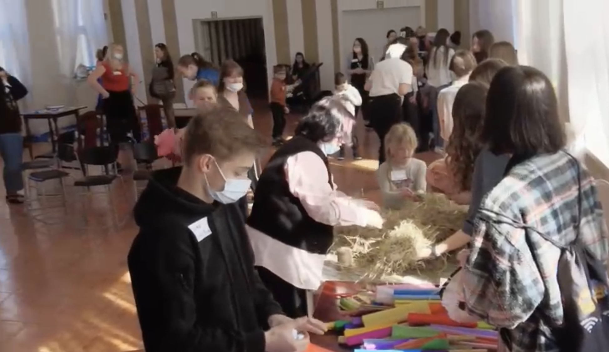 Impreza dla dzieci w Hostelu Łowicz przy współpracy z Caritas